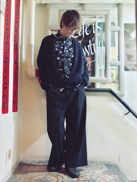 「SPALWART（スパルウォート）のアイテム」を使った、Ka Wai Liangさん（メンズ・170cm）の春コーディネート