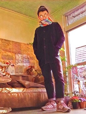 n@🅾️kℹ︎さん（メンズ・178cm）の冬コーディネート