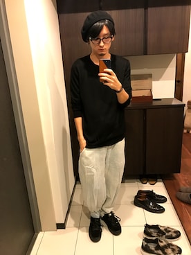 「hat」｜meloさん（メンズ・174cm）の冬コーディネート