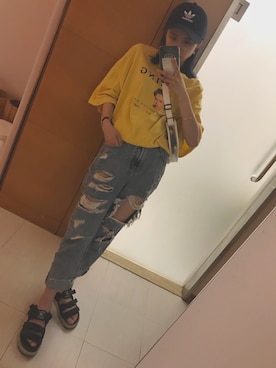 「日常」｜「アイテム（アクセサリー）」を使った、zabさん（レディース・162cm）の夏コーディネート