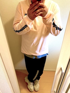 「Yeezy（イージー）のアイテム（パンツ）」を使った、yuichi19800819さん（メンズ・180cm）の春コーディネート