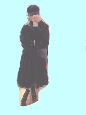「PROPORTION BODY DRESSING（プロポーションボディドレッシング）のアイテム（帽子）」を使った、記録用さん（レディース・153cm）の冬コーディネート