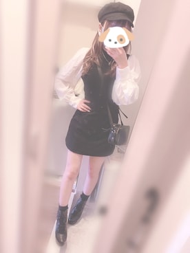 「PROPORTION BODY DRESSING（プロポーションボディドレッシング）のアイテム（帽子）」を使った、記録用さん（レディース・153cm）の秋コーディネート