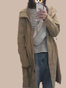 「URBAN RESEARCH（アーバンリサーチ）のアイテム（モッズコート）」を使った、いぬのさん（レディース・157cm）の秋コーディネート
