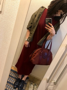 「BEAMS（ビームス）のアイテム（ボストンバッグ）」を使った、gabeさん（レディース・158cm）の夏コーディネート