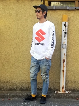 「タッセルシューズ」｜SUZUKISSさん（メンズ・175cm）の春コーディネート