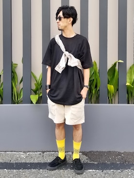 「タッセルシューズ」｜SUZUKISSさん（メンズ・175cm）の夏コーディネート