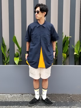 「タッセルシューズ」｜SUZUKISSさん（メンズ・175cm）の夏コーディネート
