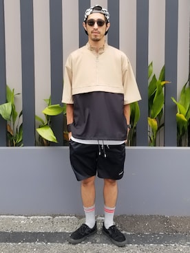「タッセルシューズ」｜SUZUKISSさん（メンズ・175cm）の夏コーディネート