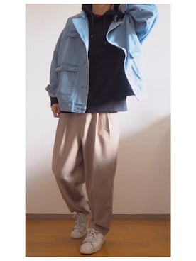 「SPADE（スペード）のアイテム（ジャケット/アウター）」を使った、献帝さん（メンズ・171cm）の秋コーディネート