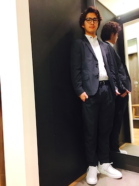 「SHURON（シュロン）のアイテム」を使った、keisukeさん（メンズ・175cm）の春コーディネート