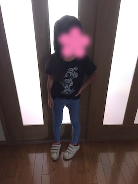 「UNIQLO Tシャツ」｜「アイテム（シューズ）」を使った、KHPさん（キッズ・120cm）の夏コーディネート