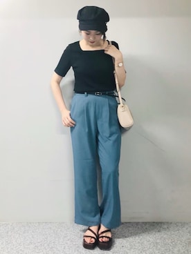 「アイテム（腕時計）」を使った、sonoyuriさん（レディース・163cm）の夏コーディネート