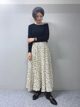 「秋のマイ旬スタイル」｜「アイテム（ハンチング/ベレー帽）」を使った、sonoyuriさん（レディース・163cm）の秋コーディネート