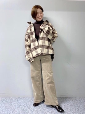 「Right-on（ライトオン）のアイテム（その他）」を使った、sonoyuriさん（レディース・163cm）の秋コーディネート