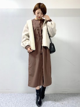 「RAG MACHINE（ラグマシーン）のアイテム（ジャケット/アウター）」を使った、sonoyuriさん（レディース・163cm）の秋コーディネート