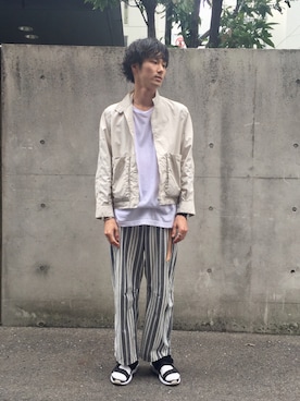 「salvy;（サヴィー）のアイテム（ジャケット/アウター）」を使った、hayatoさん（メンズ・176cm）の夏コーディネート