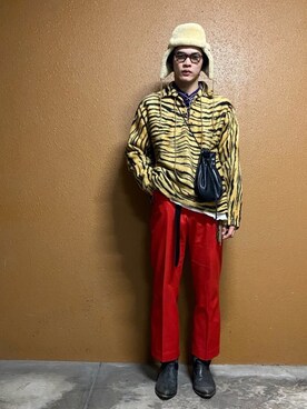 「eight（エイト）のアイテム」を使った、SHOTAKIMOTOさん（メンズ・181cm）の秋コーディネート