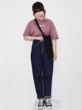 「ZOZOでしか買えない」｜「アイテム（スニーカー）」を使った、きり鳥さん（レディース・158cm）の春コーディネート
