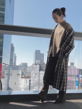 「EVRIS（エヴリス）のアイテム（その他アウター）」を使った、mayaさん（レディース・159cm）の春コーディネート