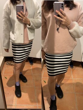 「TWNROOM（ツインルーム）のアイテム」を使った、Youmiさん（レディース・153cm）の秋コーディネート