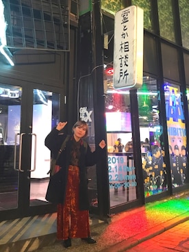 「柄シャツコーデ」｜「アイテム（ジャケット/アウター）」を使った、Aiさん（レディース・160cm）の冬コーディネート