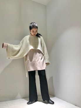 YUKA OWAKAさん（レディース・154cm）の冬コーディネート