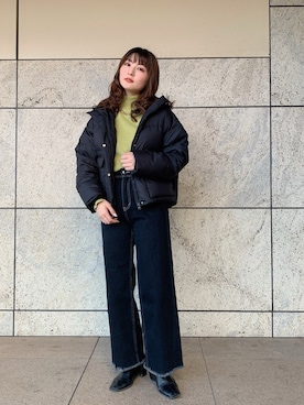 YUKA OWAKAさん（レディース・160cm）の冬コーディネート