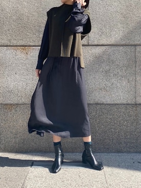 YUKA OWAKAさん(レディース・155cm)の冬コーディネート