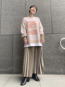 YUKA OWAKAさん（レディース・157cm）の冬コーディネート