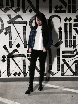 「EXPRESS（エクスプレス）のアイテム（ジャケット/アウター）」を使った、denisebeeさん（レディース・165cm）の夏コーディネート