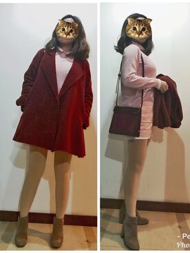 「Kawaii」｜「アイテム（ジャケット/アウター）」を使った、半醒半梦时さん（レディース・157cm）の冬コーディネート