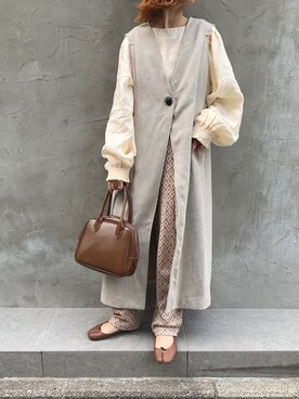 「eimy_ootd」｜「アイテム（ジャケット/アウター）」を使った、ericaさん（レディース・155cm）の冬コーディネート