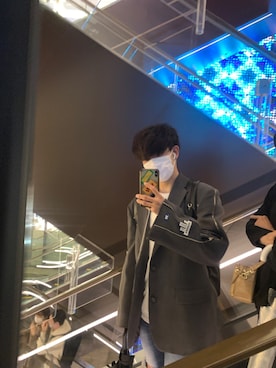 「ADER error（アーダーエラー）のアイテム（ジャケット/アウター）」を使った、김형식 さん（メンズ・177cm）の冬コーディネート