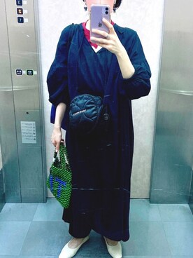 「シアタープロダクツ(THEATRE PRODUCTS)」｜「アイテム（アクセサリー）」を使った、to_piさん（レディース・155cm）の春コーディネート