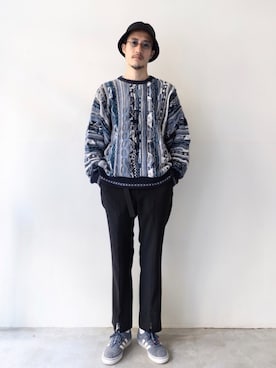 「3Dニット」｜m_hosokawaさん（メンズ・180cm）の秋コーディネート