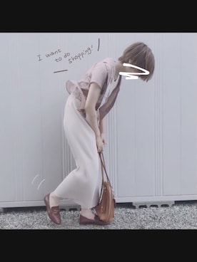 「UNITED ARROWS（ユナイテッドアローズ）のアイテム（バックパック/リュック）」を使った、もりもり。さん（レディース・163cm）の春コーディネート