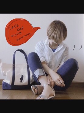 もりもり。さん（レディース・163cm）の春コーディネート