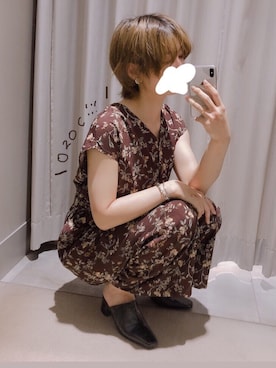 「OZOC（オゾック）のアイテム（オールインワン・サロペット）」を使った、もりもり。さん（レディース・163cm）の夏コーディネート