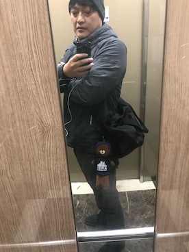 「G-STAR RAW（ジースターロゥ）のアイテム（ブルゾン）」を使った、Joonho Songさん（メンズ・181cm）の冬コーディネート