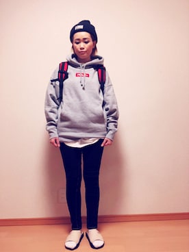 「ROLLING CRADLE（ローリングクレイドル）のアイテム（ニットキャップ/ビーニー）」を使った、あゆぽさん（レディース・160cm）の秋コーディネート
