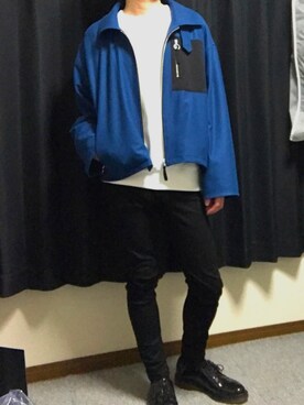 「アイテム（ブルゾン）」を使った、カスフミさん（メンズ・170cm・30代）の春コーディネート