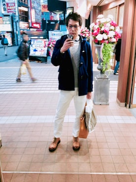 「BEAMS（ビームス）のアイテム（ダッフルコート）」を使った、ナオさん（メンズ・177cm）の冬コーディネート