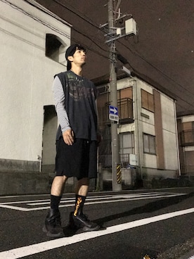 「WHITE LINE（ホワイトライン）のアイテム」を使った、たろうさん（メンズ・166cm）の秋コーディネート