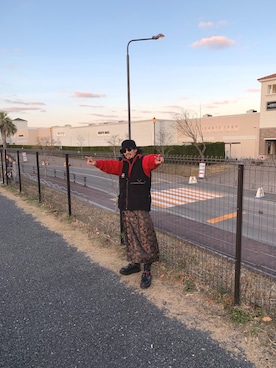 「GEORGE COX（ジョージコックス）のGEORGE COX(ジョージコックス)/3588　クラシッククリーパー（その他シューズ、ブラック系）」を使った、たろうさん（メンズ・166cm）の冬コーディネート