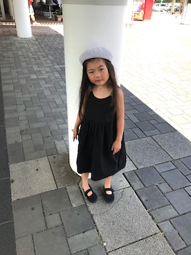 「Samansa Mos2（サマンサ モスモス）のアイテム（帽子）」を使った、anma-さん（キッズ・100cm）の夏コーディネート