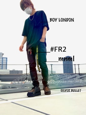 「FR2」｜「アイテム（ブーツ）」を使った、RENさん（メンズ・160cm）の夏コーディネート