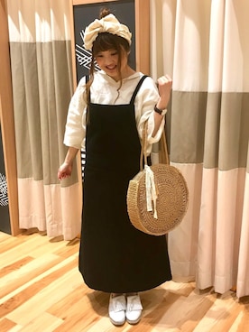 「ペーパートート」｜えりさん（レディース・150cm）の春コーディネート