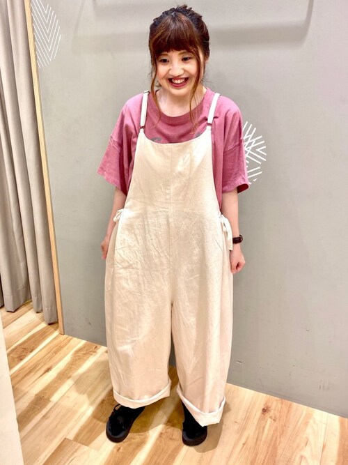 えり Sm2 Keittio フジグラン三原 Samansa Mos2のサロペット オーバーオールを使ったコーディネート Wear