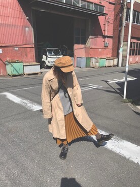 「ZIP FIVE（ジップファイブ）のアイテム（ベスト）」を使った、otohakunさん（レディース・159cm）の春コーディネート